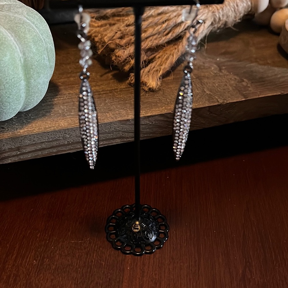 Nice 3” Dangle Bling Earrings